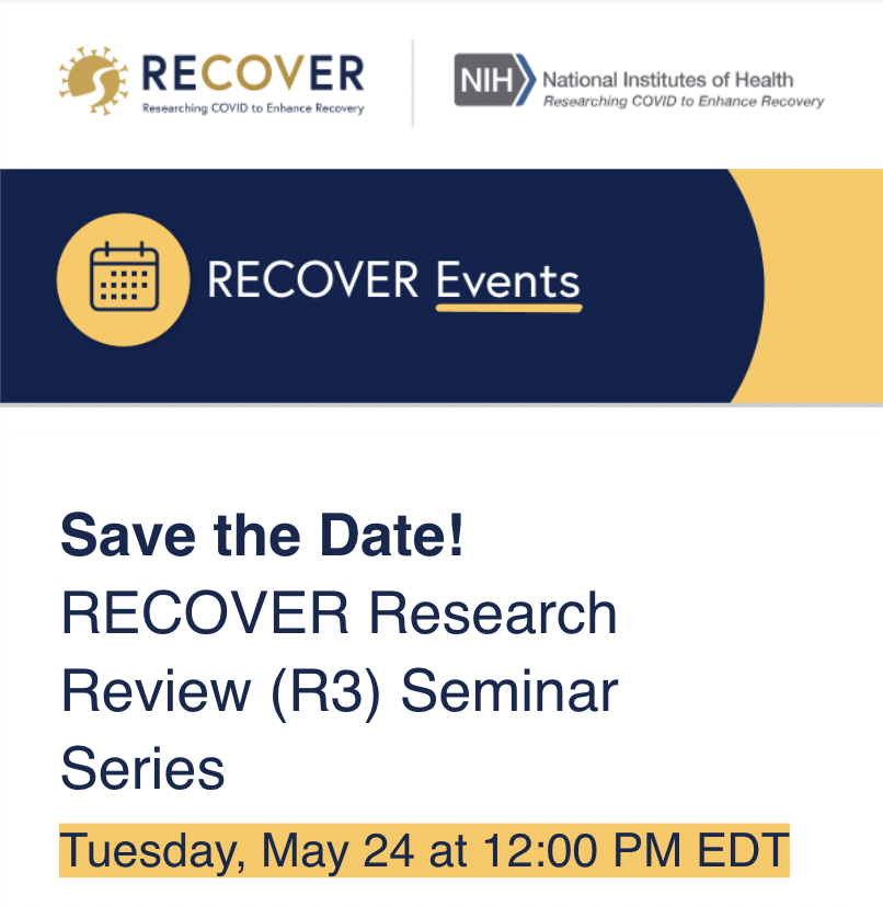 RECOVER Save the Date May 24