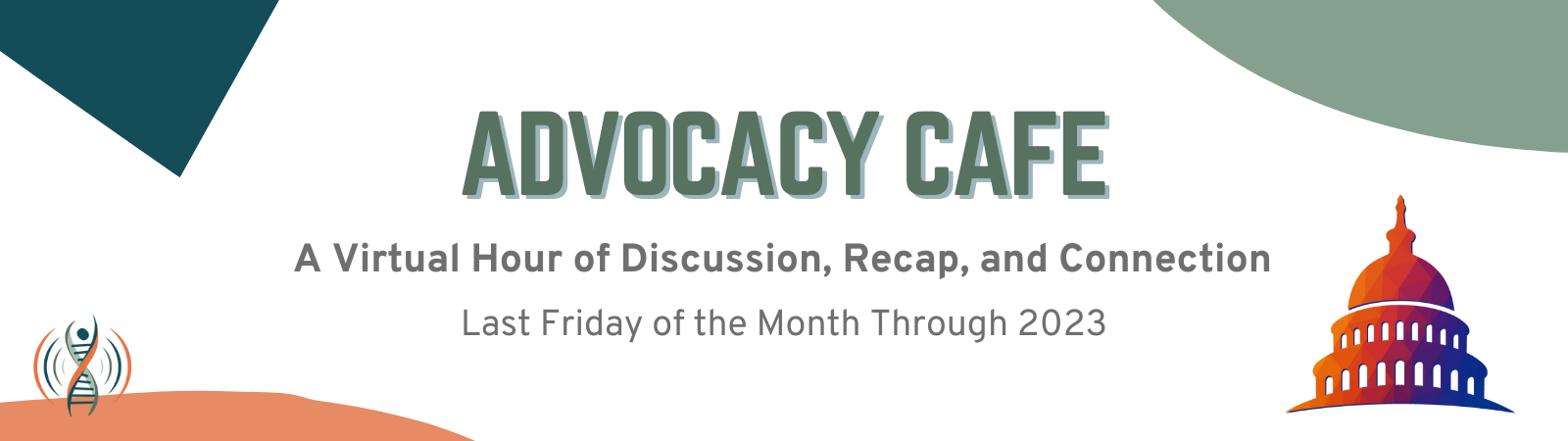 Advocacy Cafe Chat Graphic 2023 Last Friday of the Month Through 2023